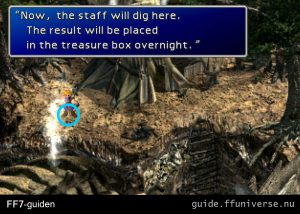 Utmarkering av den exakta plats du ska gräva på