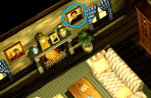 Sakaguchi porträtt används på flera tavlor i Rocket Town.