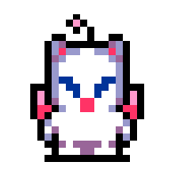 Pixelerad bild av Mog, från FFVI